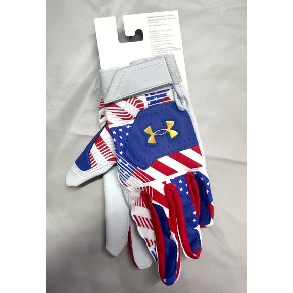 Under Armour Men Medium UA Clean Up 21 Culture Baseball Batting Gloves 1365468 - Picture 2 of 5